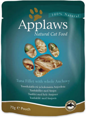 Picture of Applaws Cat Pouch Tuna & Anchovy 12 x 70g