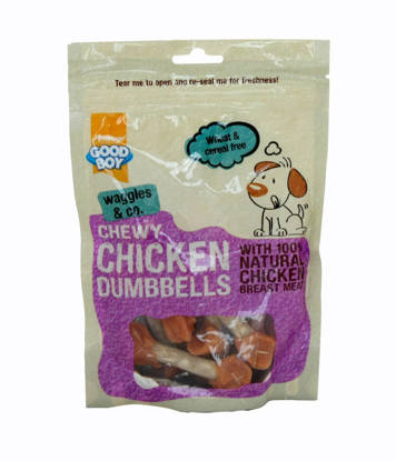 Picture of Good Boy Deli Chewy Chicken Dumbbells - Pack 8