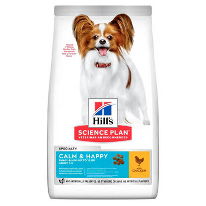 Picture of Hills Science Plan Calm & Happy Small & Mini Adult Dog Food with Chicken 6kg