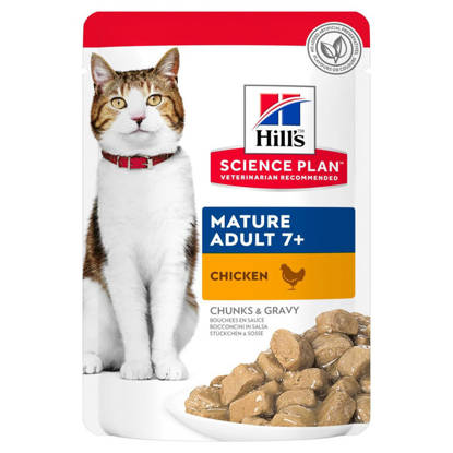 Picture of Hills Science Plan Tender Chunks Mature Chicken pouches 12 x 85g